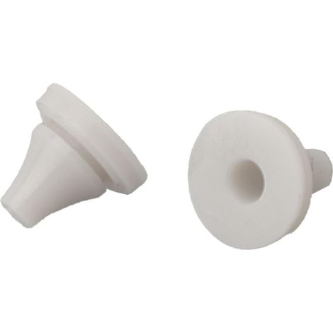 Paquete de 50 boquillas de repuesto de silicona para cabezal de ducha, 7,6 x 8 x 0,5 mm (alto x ancho x diámetro), para una abertura de 4 mm, para la mayoría de los accesorios de ducha estándar. (1/5)