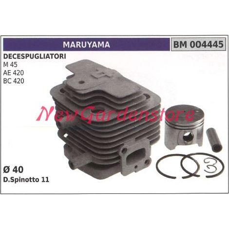 Cilindro pistone segmenti MARUYAMA motore decespugliatore M 45 AE 420 004445