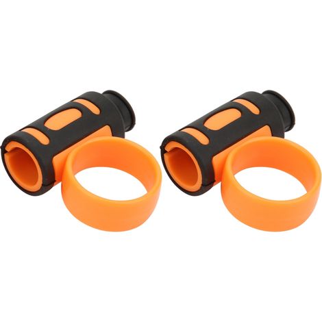 Pince de contrôle pour baguettes de batterie, contrôleur de doigt antidérapant, outil auxiliaire rotatif pour batteur (noir et orange) (1/5)
