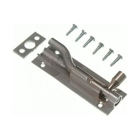 Lot de 5 boulons de porte en laiton chromé avec goulot de 75 mm (1/2)