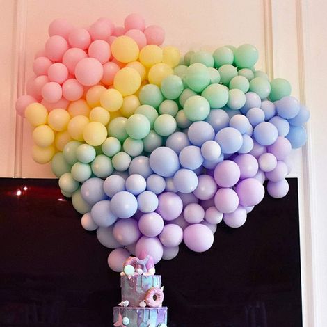 Ballons en latex pastel miniatures de 12,5 cm (5 pouces), 200 pièces, assortis, couleurs macaron, pour décoration de fête (mariage, anniversaire, baby shower), arche, tour et guirlande de ballons.