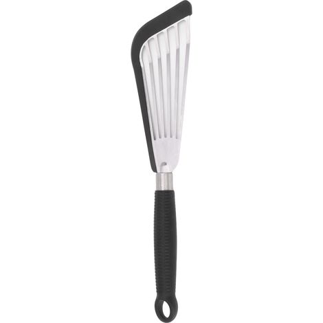 Spatule poisson silicone noir – tourneur fente multifonctionnel – œufs, bœuf