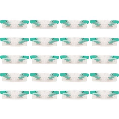 Connecteur de fil à levier électrique Compact 1 à ligne, Kit d'épissure à connexion rapide 41A 450V, 20 pièces (1/5)