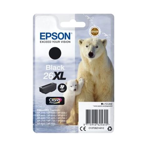 Epson Cartucho 26XL negro (etiqueta RF) (1/5)