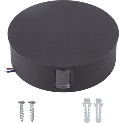 Luminaire LED Extérieur Murale Moderne en Aluminium pour Jardin, Couloir, Chambre - 6W Noir (1/5)