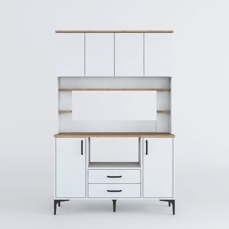 Küchen-Sideboard mit Speisekammer und platzsparenden Regalen Velor (1/5)