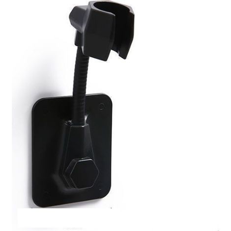 Support de pommeau de douche universel multifonctionnel réglable, accessoire de douche noir (1/5)