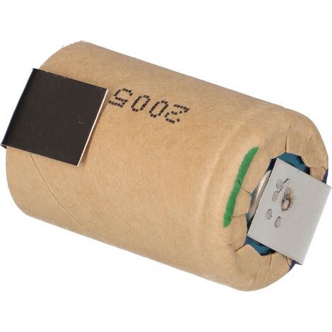 Panasonic Akku 4/5 Sub-C 1,2V / 2000mAh HHR-20SCP Z Lötfahne Pappmantel (1/5)