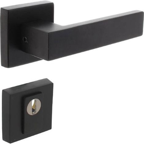 Jeu de quincaillerie de porte arrière Amsterdam Carré Noir - 0023.405727 (1/3)