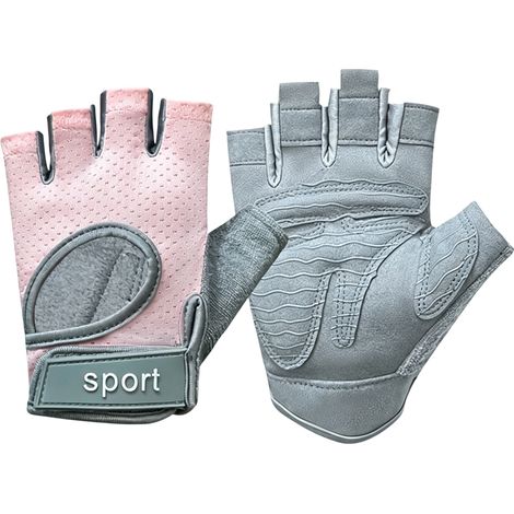 2 paires de gants de musculation, paume rembourrée antidérapante en gel de silice, maille respirante, ajustement poignet réglable, pour haltérophilie, CrossFit, cyclisme et fitness (1/5)