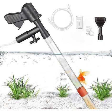 5-in-1 Aquarium-Staubsauger, Kiesreiniger, Aquarium-Reinigungswerkzeuge - Crezuo