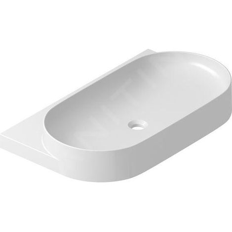 Ravak Yard - Lavabo 805x500 mm, sans trop-plein, trou pour robinetterie, blanc XJX01280002 (1/5)