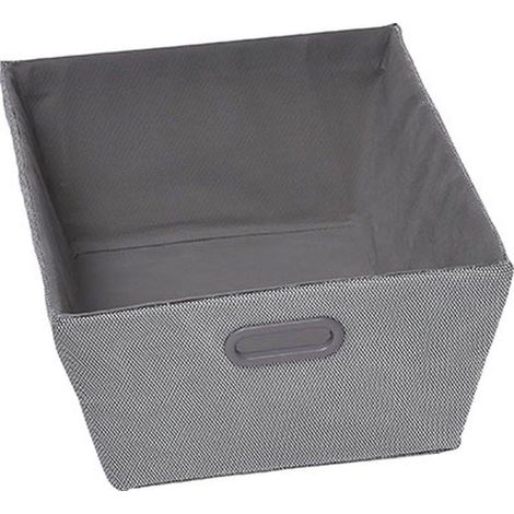 Ankleidekorb polyester h18xl32,5xp45cm - silber - Tendance