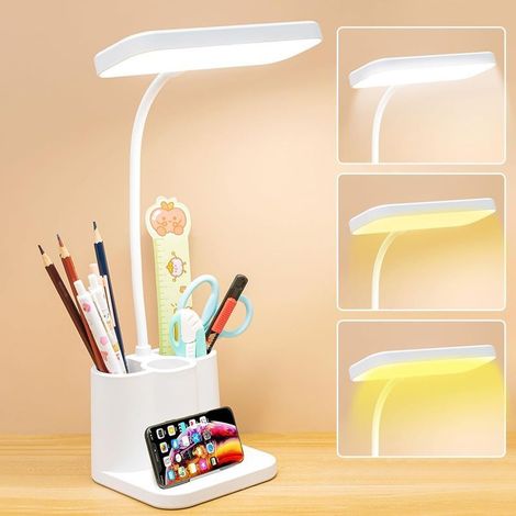Lampe de Bureau Enfant Verte Rechargeable – Bras Flexible 3 Températures – pour Chambre (1/5)