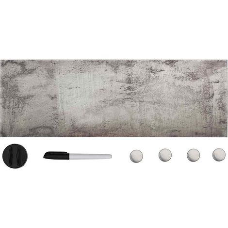 Magnettafel Wandmontage Glas 60x20 cm vidaXL