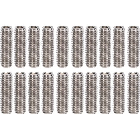 50-teiliges Sortiment an Gewindestiften A2-70 aus Edelstahl, M2,5 x 8 (1/5)