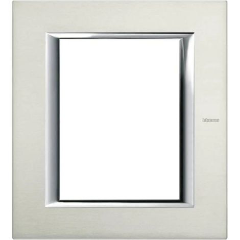 [NEUWERTIG] B-Ware Legrand Rahmen Abdeckung Axolute Aluminium Metall Serie 1 St Rahmen Synonym