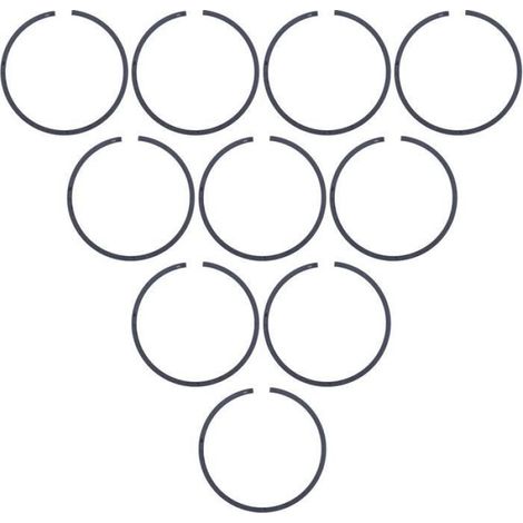 Anneaux De Piston - Kit De 10 Pièces - Pour Tronçonneuses Husqvarna Et Jonsered - Référence 503289010 (1/4)