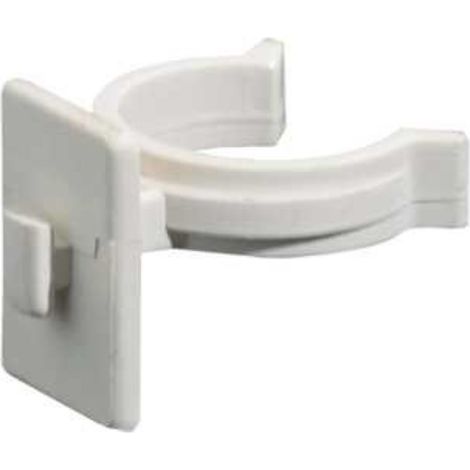 MASIDEF - 4 PEZZI - CLIPS IN PLASTICA PER FISSAGGIO ZOCCOLATURE - Ø26MM x 32MM - COLORE NERO/BIANCO (1/2)