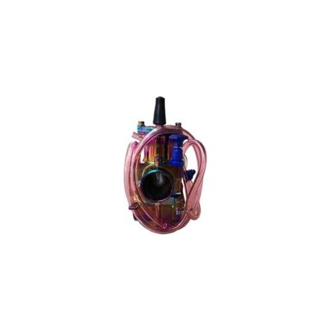 Carburateur S-giant PWK, chromé, 21, 24, 26, 28, 30, 32, 34 mm, pour motos modifiées et quads de course - Compatible avec les motos