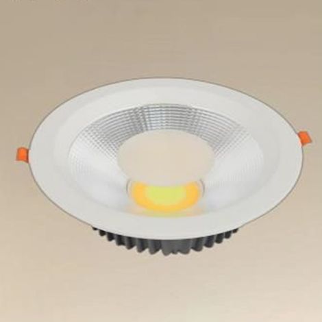 TrAdE Shop Traesio - Faretto Da Incasso Led Cob 35w Luce 3000k-6500k Bianco Illuminazione Interni 00427 - (1/5)