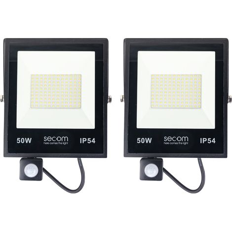 Pack 2 Proyectores LED Provit con Sensor de Movimiento 50W 5000lm (1/4)