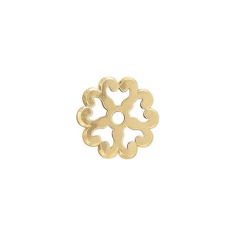 Dubois – Rosace en laiton poli découpée avec chanfrein – Diamètre 35 mm – Trou central 5,5 mm – Plaque pour porte (1/2)