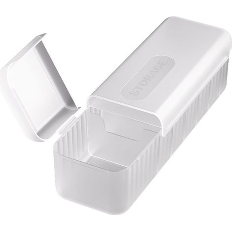 Piece Cable Storage Box with 7 Compartments, Cable Organizer Box with Lid, Cable Organizer for Home and Office (1/4)
