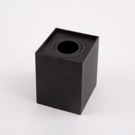 Spot plafond orientable noir carré 1xGU10 35W Ecolight