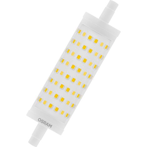 Osram – Tube LED R7S dimmable 15W – Remplacement 125W – Lumière blanche chaude 2700K – Longue durée de vie jusqu'à 25000h