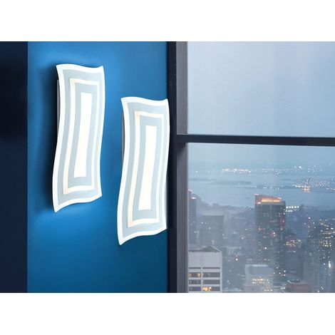 2er SET LED Wandlampen mit Schalter, dimmbar & Tageslicht, Höhe 43cm (1/5)
