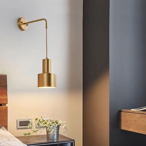 Lampes murales à LED Éclairage extérieur Tête de lit Dressing Salon Meubles Maison Décoration Table Miroirs Chambre Doré (SKU produit : 92303568 SKU Offre : 711liu42) (1/4)