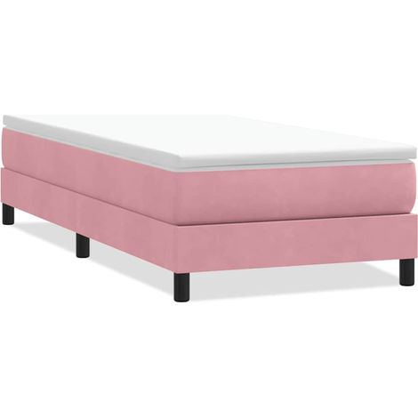 Maison Exclusive - Boxspringbett ohne Matratze Rosa 80x220 cm Sam