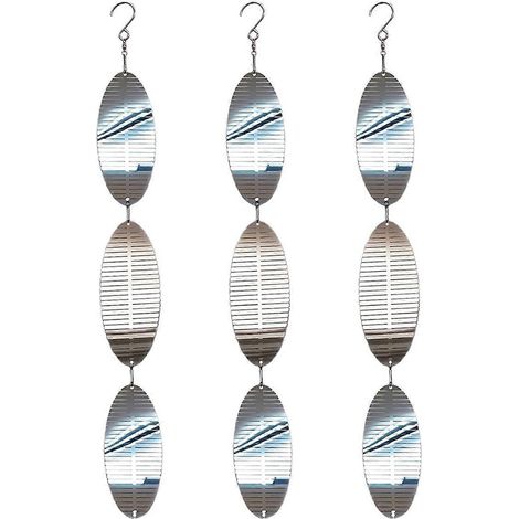 Set mit hochreflektierenden Vogelscheuchenscheiben, 9 Metallscheiben zur Dekoration (1/5)