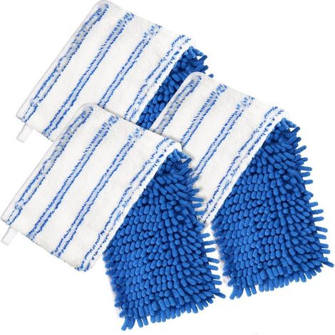 Un ensemble de 3 têtes de balai de rechange, compatibles avec les têtes de balai chenille à pompons double face O-Cedar (1/5)