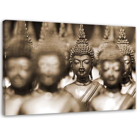Quadro su tela, Buddha marrone Feng Shui - 100x70 (1/5)