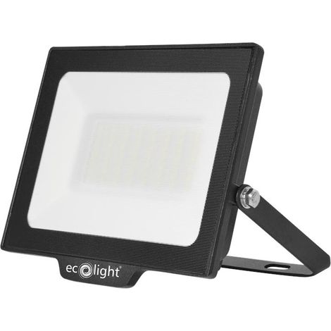 Faretto LED NL-1 50W 4500lm 4000K IP65 nero Ecolight