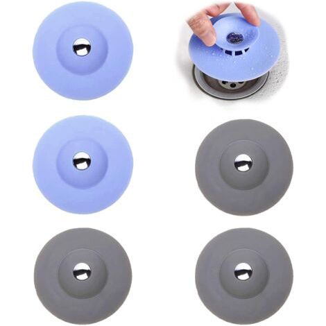 5er-Pack UFO-Druckbodenablauf, Abflussstopfen, Küchenbodenablauf, Badewannenstopfen, Abwasserkanal-Bodenablauf