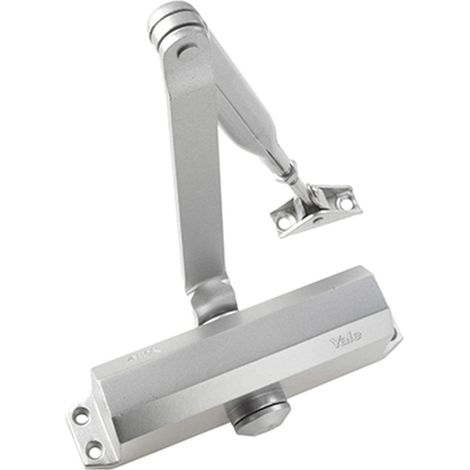 Chiudiporta Yale Silver con fermo 3500-0004-60