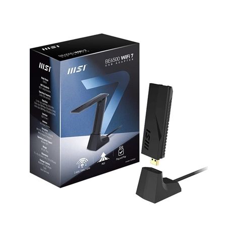 BE6500 WiFi7 USB Stick - Dongle tarjeta y adaptador de interfaz USB 3.2 Gen 1 (3.1 Gen 1)