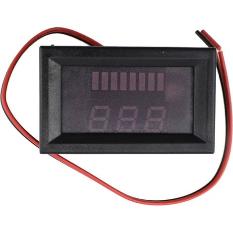 Indicateur de capacité de batterie CC 12 V-60 V, jauge de carburant, moniteur de capacité de batterie, voltmètre, indicateur de batterie au lithium (1/5)
