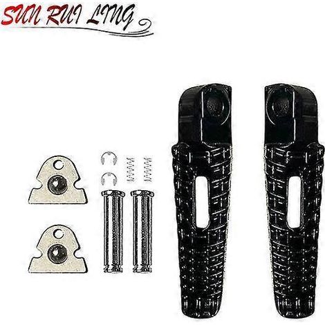 Soziusfußrasten für Suzuki GSX-R 600 750 2008 2009 2010, Halterung, Fußrasten, Fußrasten, GSX-R600 GSX-R750 Fußrasten - Pedal (Schwarz)