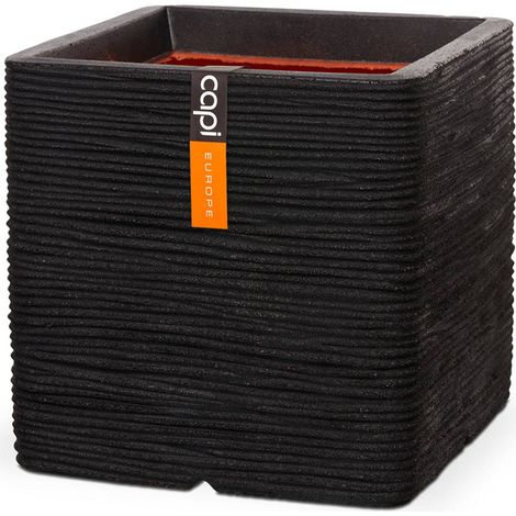 Bac Rib Top Qualité Int/Ext. cube 30x30x30 cm noir - dimhaut: H 30 cm - couleur: Noir