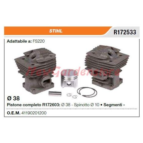 Cilindro pistone segmenti STIHL motosega FS220 R172533