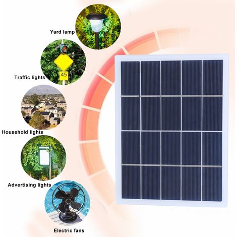 Panneau solaire 3W 5V en silicium polycristallin pour chargeur DIY et batteries