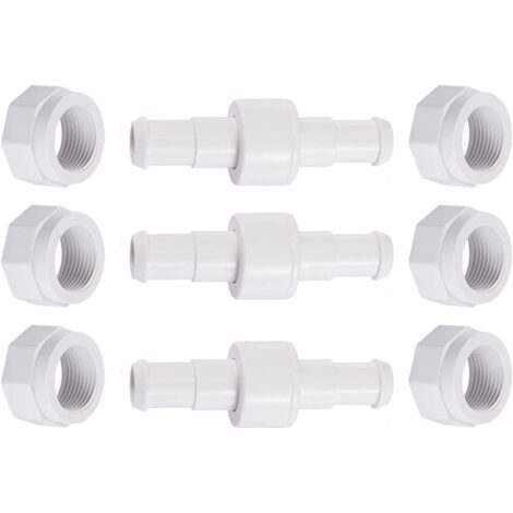 Tuyau pivotant D20 avec écrou de tuyau D15 compatible avec Zodiac Polaris 280, 380, 180 - Pièces de rechange pour nettoyeur de piscine
