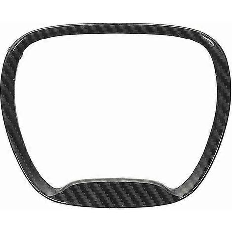 Jante de garniture en fibre de carbone pour volant, noir, compatible 15-20, anneau décoratif de remplacement (1/5)
