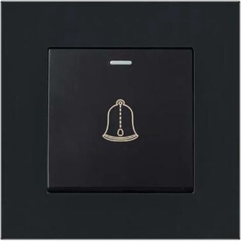 Bouton de sonnette extérieure sans fil étanche 220-250V – Matériau ignifuge et verre trempé – Diamètre 8,6 cm pour installation rapide (1/5)