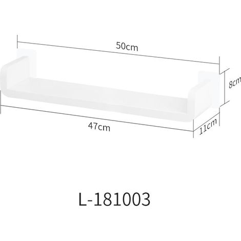 Etagere Murale Salle De Bain - Support de Rangement Plastique Etanche - Pour Cuisine et Salle De Bains - 1 Unite (1/5)