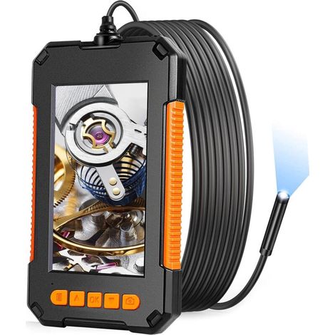 Industrial Endoscope, Endoscope Inspection Camera, 1080P HD Dual Lens Digital Endoscope, 4.3 Inch LCD Screen, IP67 Waterproof (10M) (1/5)